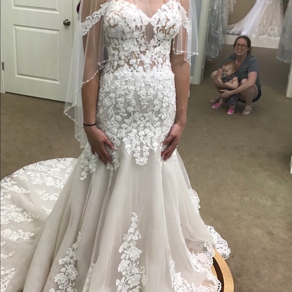 very sparkly wedding dress